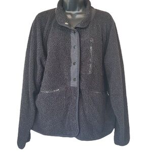 Victoria’s Secret PINK Cozy Snap Jacket in Black
